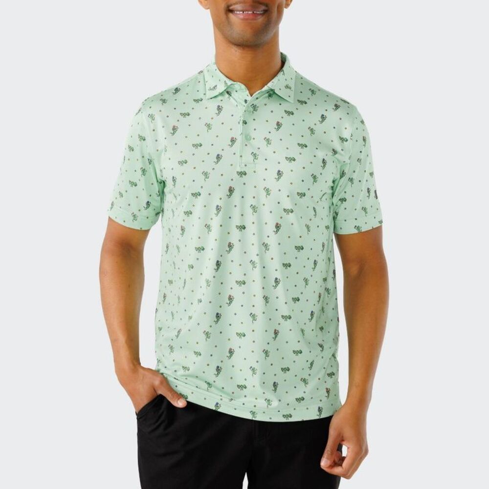 Waggle Men's The Real Dill Polo T-Shirt - Light Teal Green XL